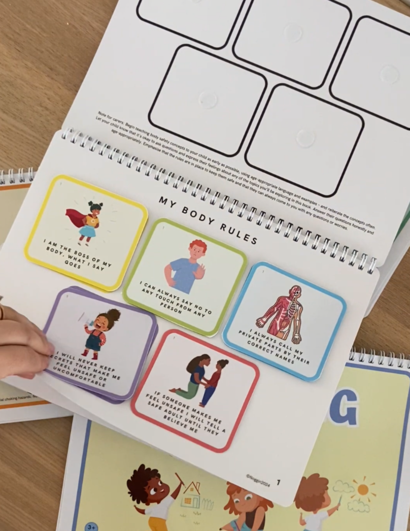 Protecting children from sexual abuse starts with education. Our Body Safety Busy Book provides the tools and knowledge your child needs to stay safe. It's more than just a book—it's a comprehensive guide for teaching body safety for kids, focusing on consent and self-protection. Noggin formerly Lauri Australia. Perfect for preschoolers learning to respect boundaries