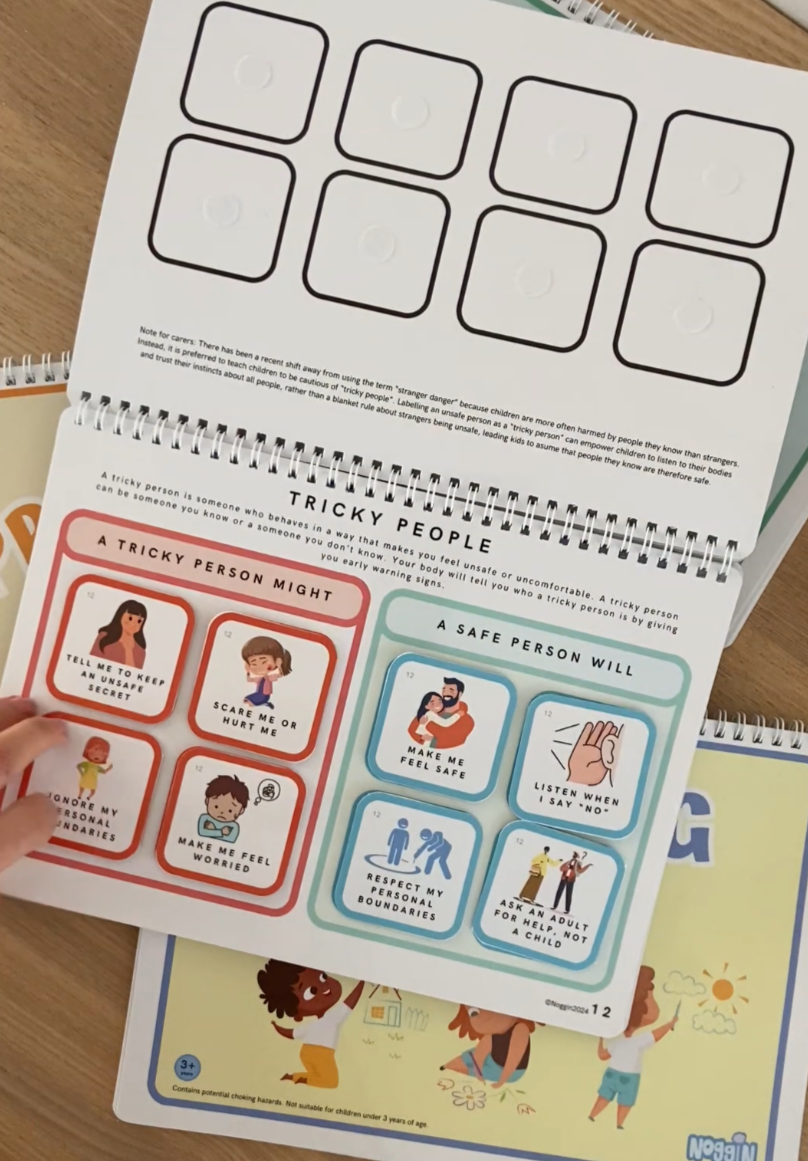Protecting children from sexual abuse starts with education. Our Body Safety Busy Book provides the tools and knowledge your child needs to stay safe. It's more than just a book—it's a comprehensive guide for teaching body safety for kids, focusing on consent and self-protection. Noggin formerly Lauri Australia. Perfect for preschoolers learning to respect boundaries