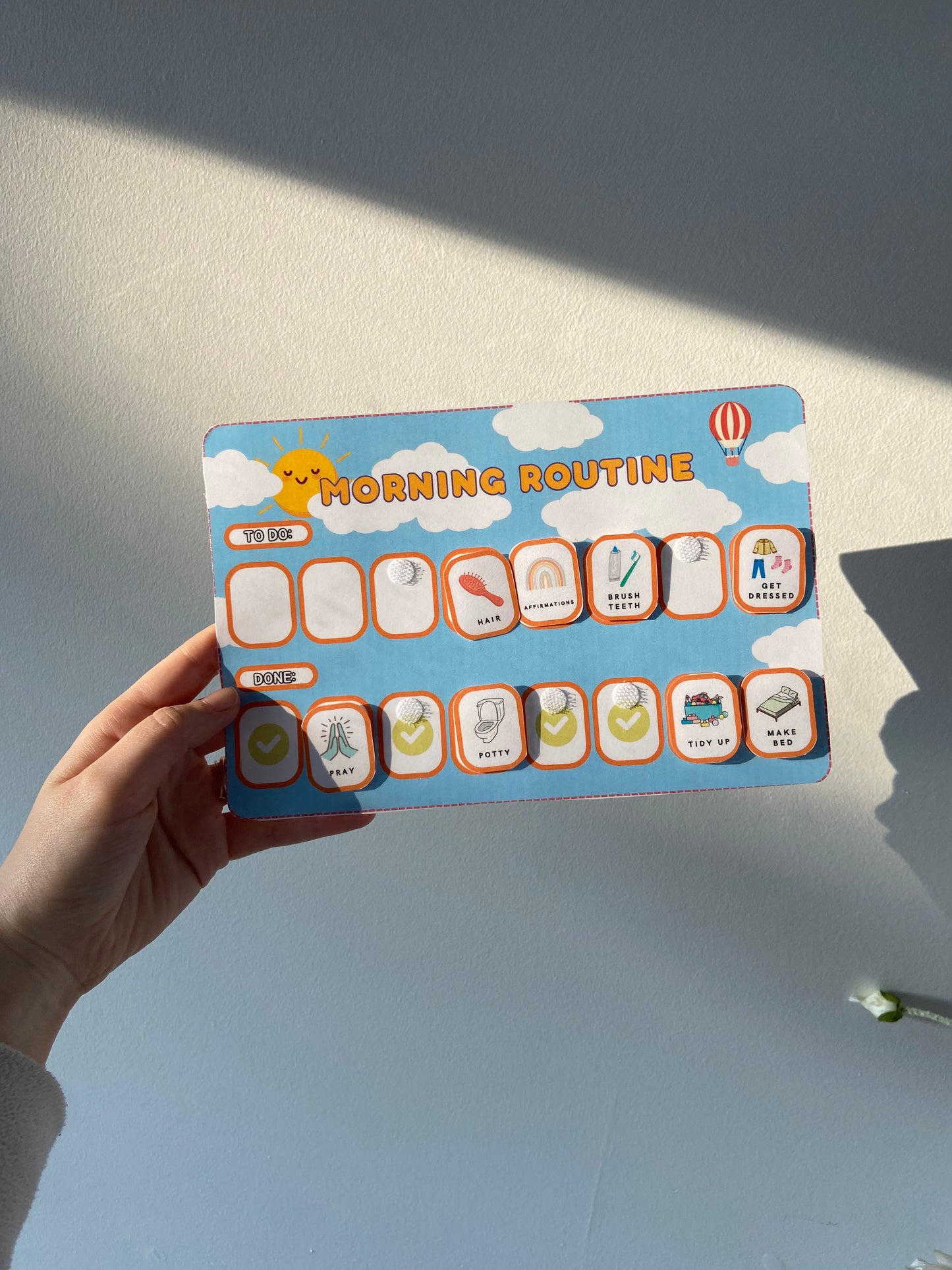 Morning + Bedtime Routine Chart - Children's Responsibility Chore Chart - Bedtime Checklist for Kids DIGITAL DOWNLOAD