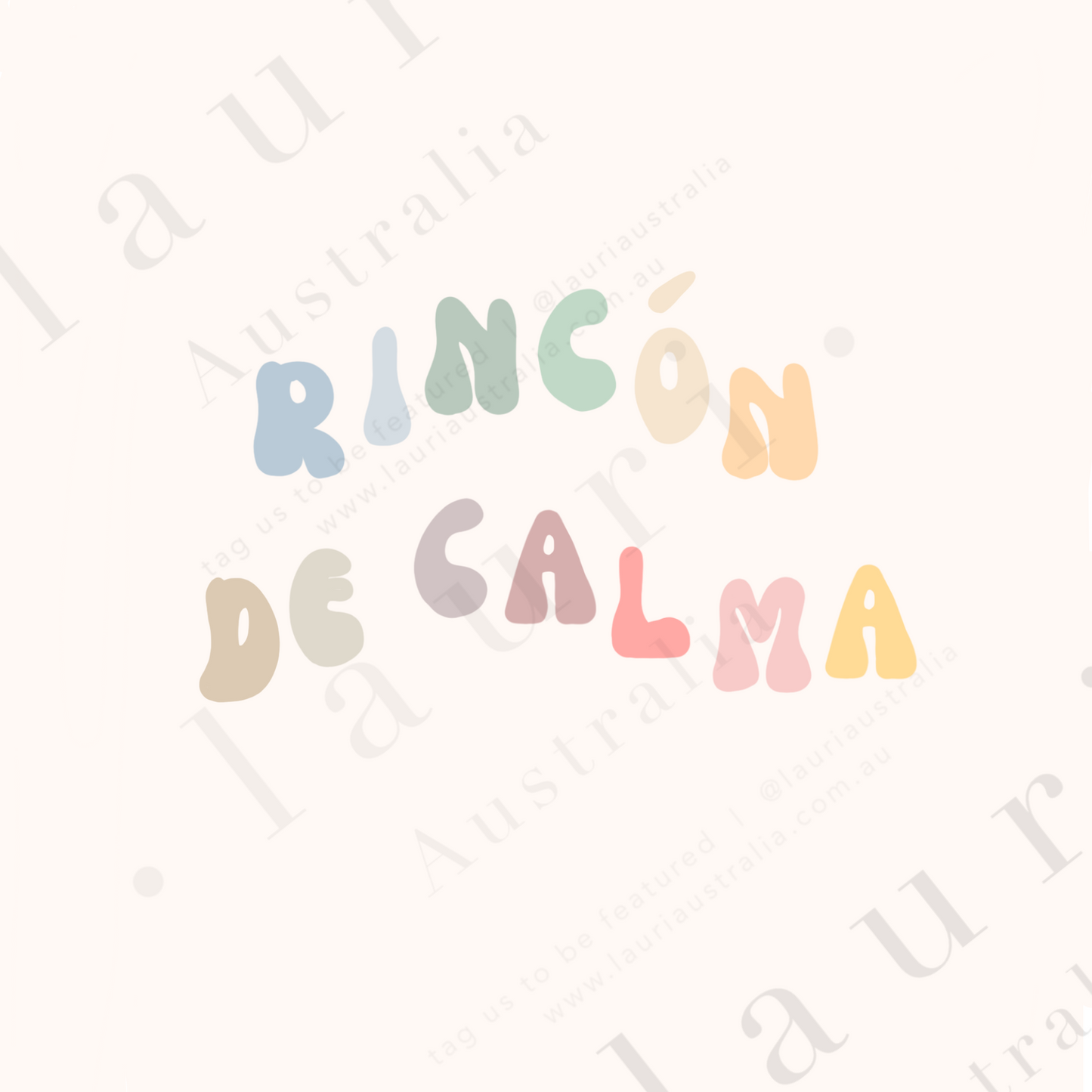Spanish Boho "Calming Corner" Poster - Póster del Rincón de Calma Boho para Niños - Descarga Digital del Rincón de Calma - Boho Sutil