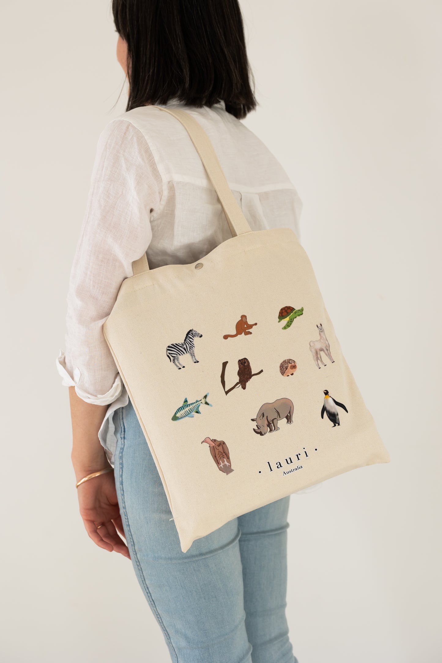 double sided vegan leather play mat for toddler made by Lauri Australia with free shipping -white with animal alphabet print for baby nursery, perfect gift for baby shower or first birthday large - with free animal print tote bag for carry