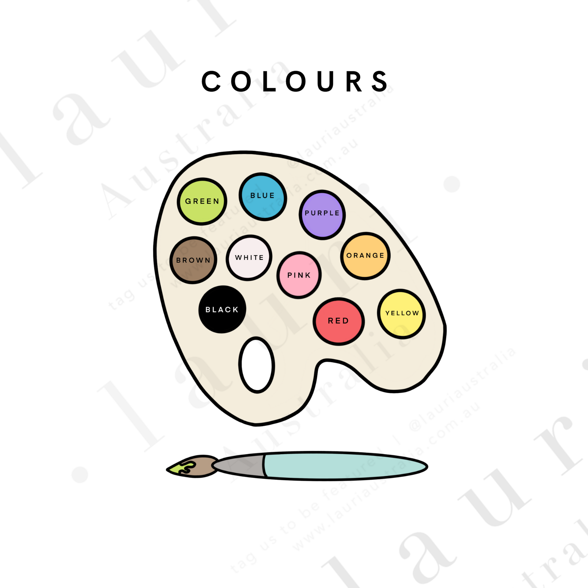 This is a digital download of a poster that displays the features 9 colours  in lovely bright, rainbow colour palette. This digital download print includes shapes of a triangle, circle and square and more! Perfect for home education or as classroom décor. This print is the perfect wall art print to decorate your child's bedroom, nursery or homeschool classroom.