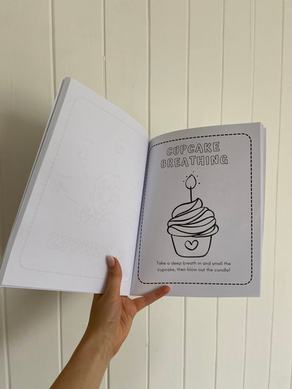 Colouring In Book -  Physical Copy - Calming Corner Mindful Coloring Book with emotions and calming techniques