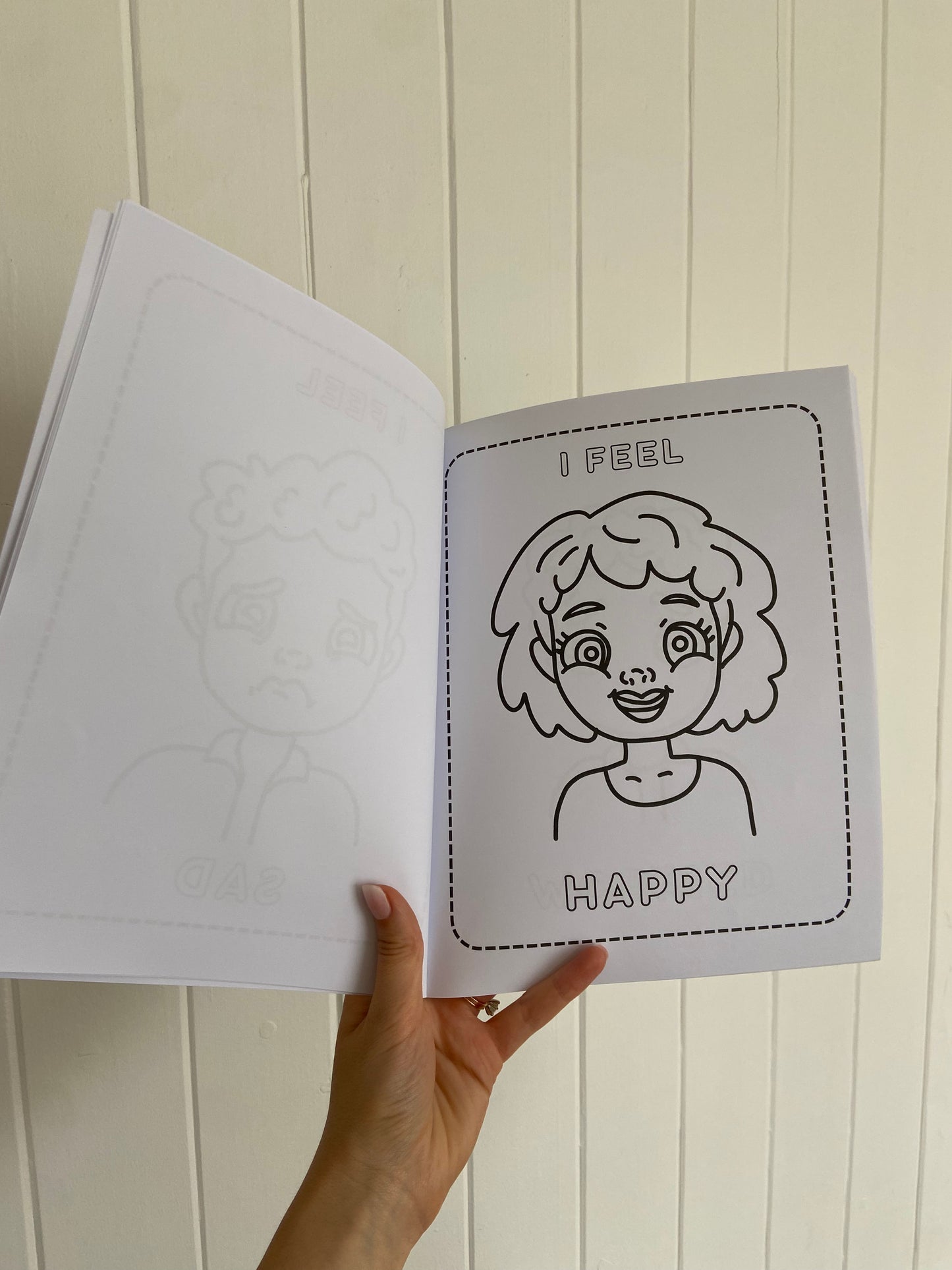 Colouring In Book -  Physical Copy - Calming Corner Mindful Coloring Book with emotions and calming techniques