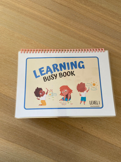 Learning Educational Busy Book for Toddlers Printable Digital Download - Level 1 for ages 2 to 4 years old