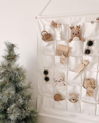 Vegan Leather Countdown Advent Calendar - Ivory