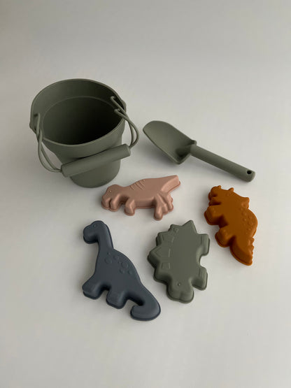 Sand Bucket and Spade Beach Set - Dinosaur