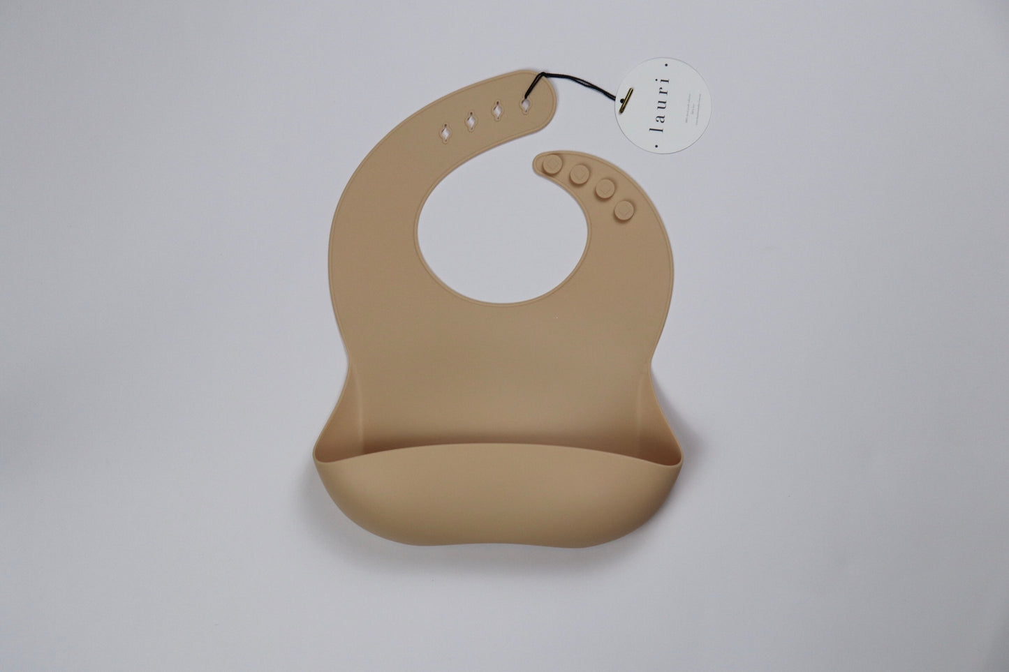 Silicone Baby Bib - Creamy