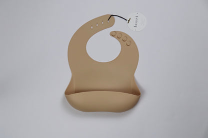 Silicone Baby Bib - Creamy