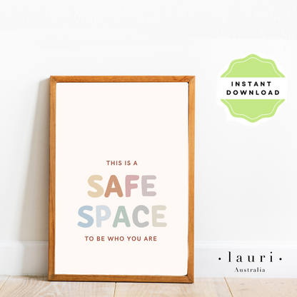 Safe space Feelings Poster, Emotions Chart, Muted Boho Classroom Decor, DIGITAL DOWNLOAD, Montessori Homeschool Decor, Feelings Print, Printable Poster, Educational Poster, Bedroom art, childrens nursery decor, words to feelings chart Breathe In Breathe Out Poster, Clam down corner Calming techniques strategies poster Montessori Homeschool Decor, classroom management tools